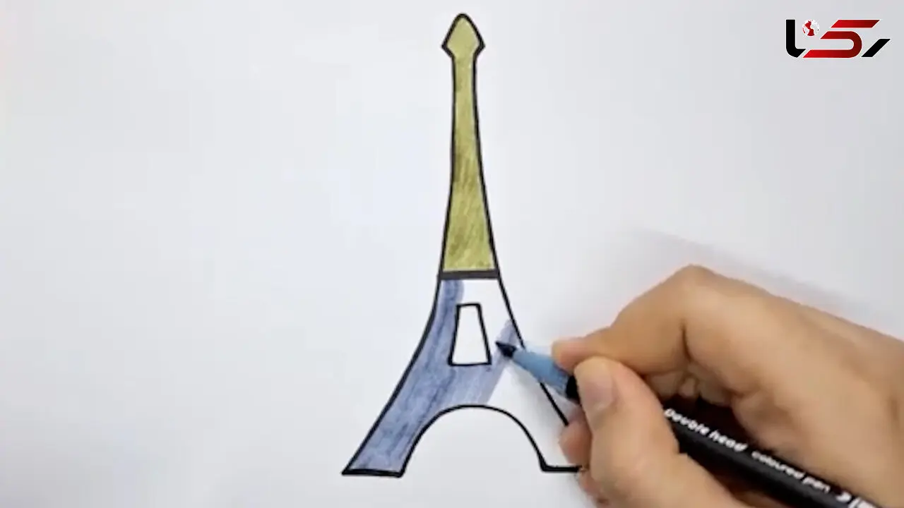 فیلم آموزش مرحله به مرحله نقاشی برج