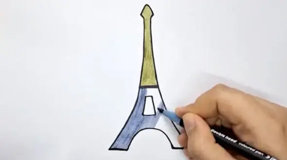 فیلم آموزش مرحله به مرحله نقاشی برج