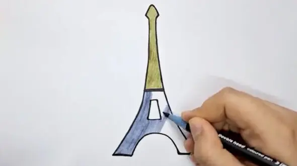 فیلم آموزش مرحله به مرحله نقاشی برج