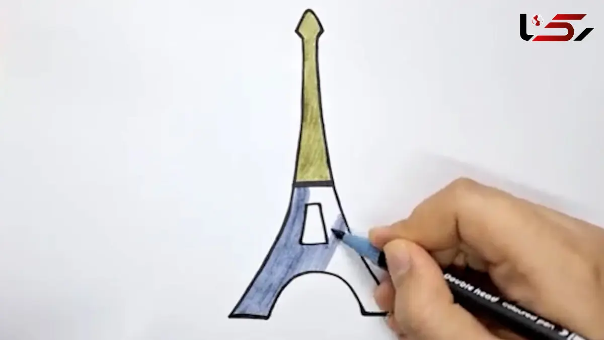 فیلم آموزش مرحله به مرحله نقاشی برج