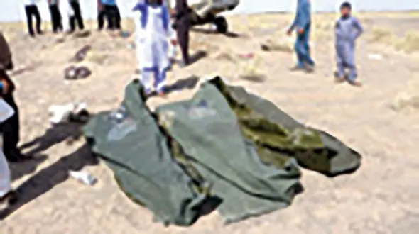 4 مرگ درحرکت خلاف جهت راننده کرمانی / عکس جنازه ها