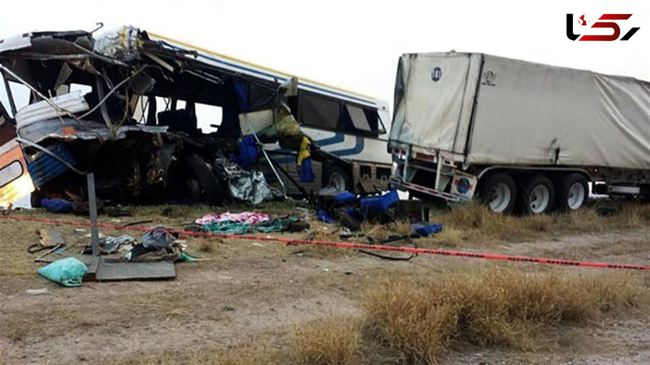 ۸ کشته در حادثه برخورد اتوبوس با کامیون در چین