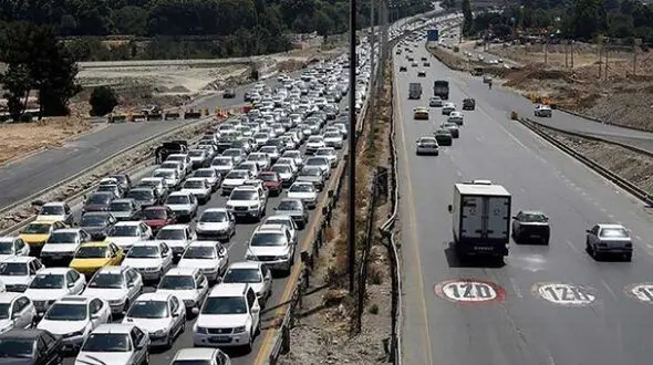 جاده چالوس به سمت مازندران یکطرفه شد