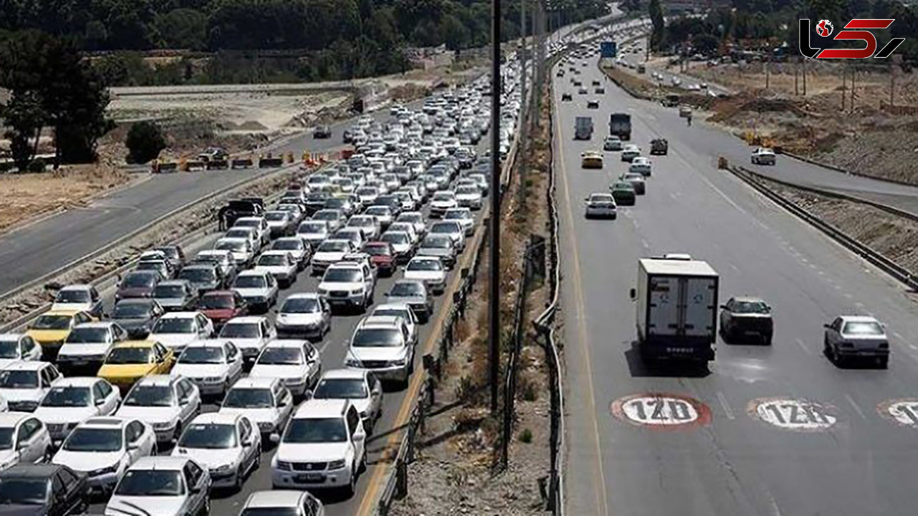 ترافیک در آزادراه تهران-کرج و قزوین-رشت سنگین است