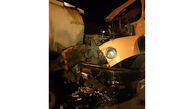تصادف مرگبار 2 کامیون درجاده قدیم جاجرود + عکس