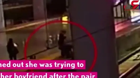 اقدام باورنکردنی زن جوان در ایستگاه قطار! +فیلم
