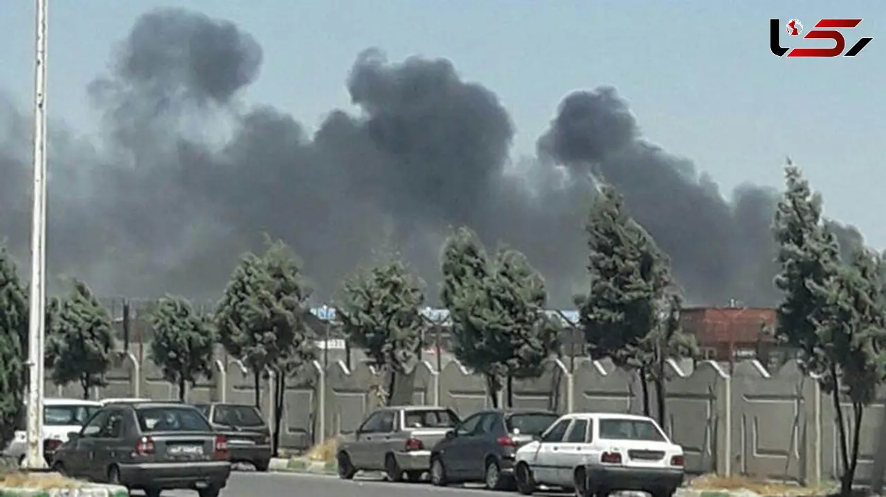 آتش‌سوزی در انبار لوله خیابان طرحچی مشهد