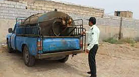 توقیف خودرو حامل قاچاق سوخت در آبادان