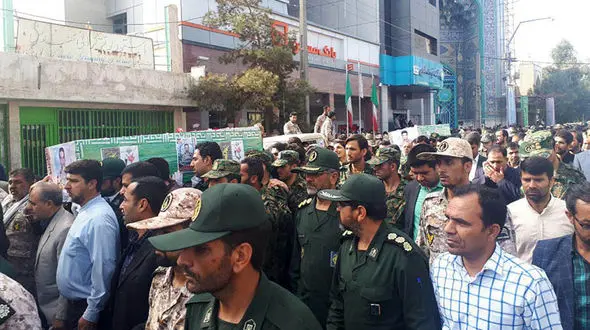 2 شهید حادثه تروریستی میرجاوه در زاهدان تشییع شدند