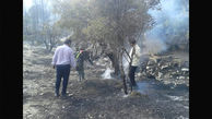 آتش سوزی در شهرستان عنبرآباد