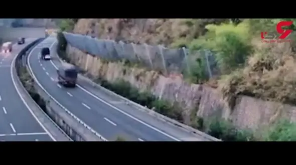 حادثه وحشتناک در اتوبان+ فیلم