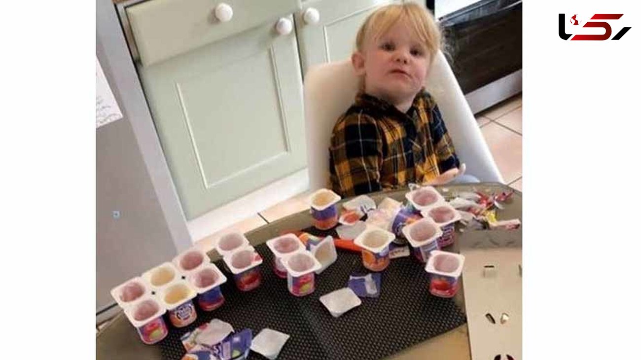 رکورد عجیب دختر بچه سه ساله در خوردن ماست!+عکس