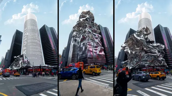 ترفند تصویربرداری / رونمایی از یک آسمان خراش با استفاده از جلوه های ویژه + فیلم 