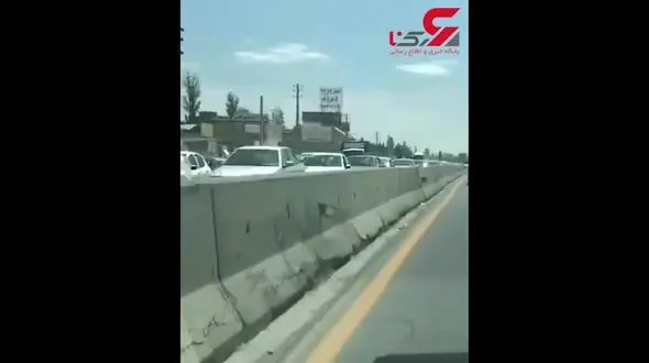 ترافیک سنگین در گیلاوند دماوند از سمت فیروزکوه به تهران + فیلم