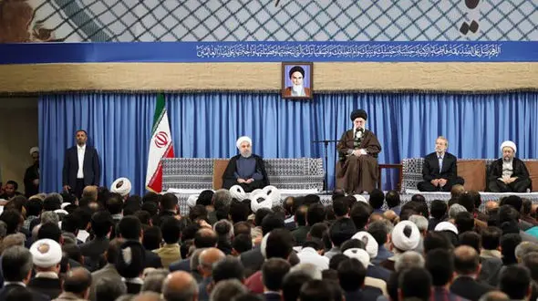 سخنان روحانی در دیدار امروز مسئولان نظام با رهبر معظم انقلاب