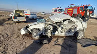 واژگونی مرگبار ساینا در جاده شیراز 