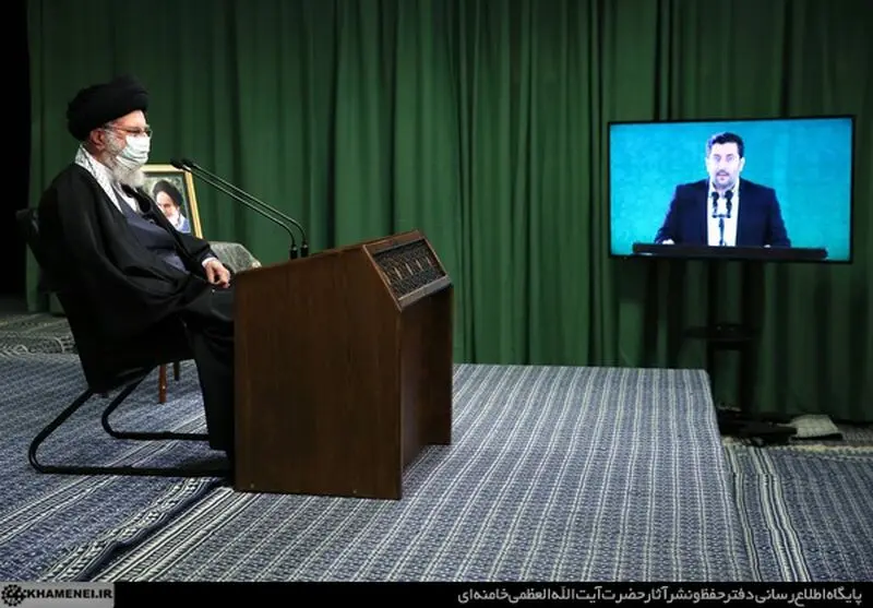 نشست تصویری رهبر انقلاب آیت الله خامنه ای با مداحان اهل‌بیت در سالروز ولادت حضرت زهرا سلام‌الله‌علیها