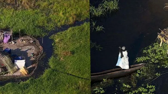 زندگی باورنکردنی روی باتلاق +عکس 