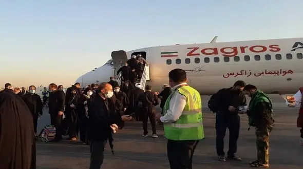 اعزام اولین گروه از زائران راهپیمایی اربعین + فیلم
