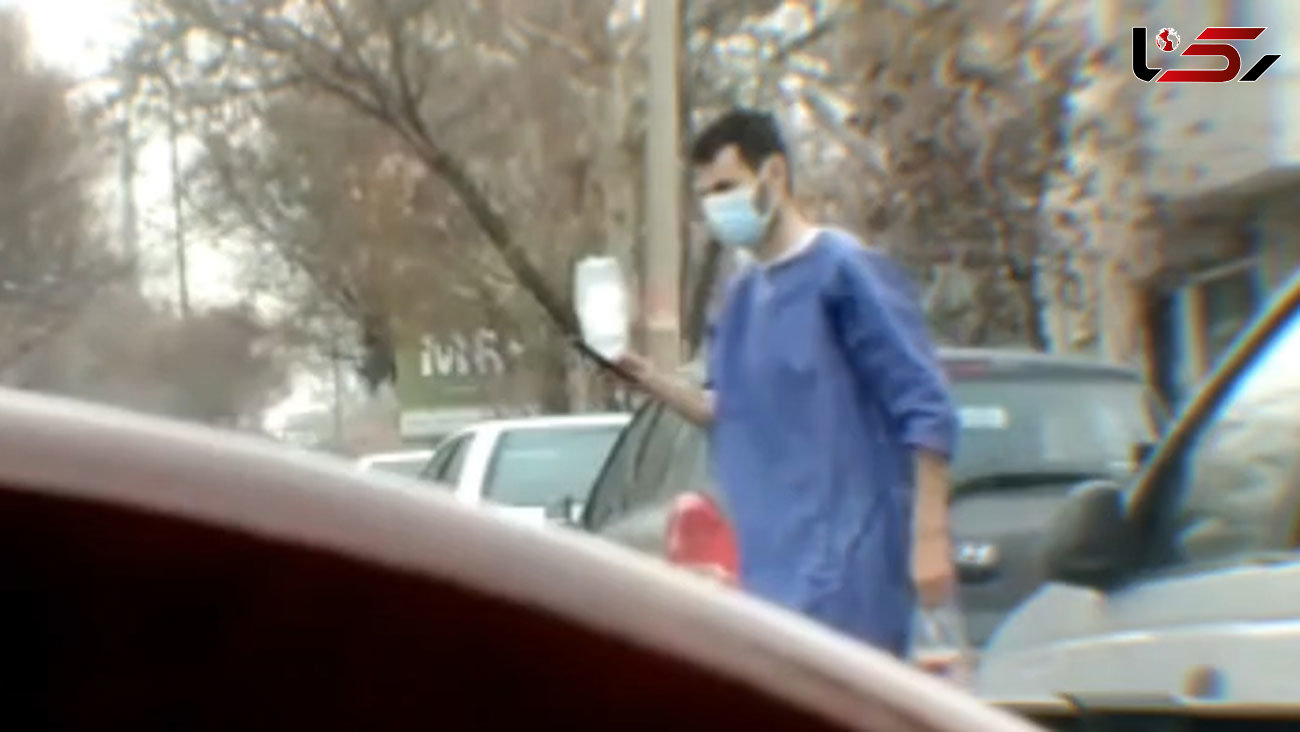 فیلمی که ایران را تکان می دهد / بیمار قزوینی از بیمارستان با سرم به سوپری رفت!