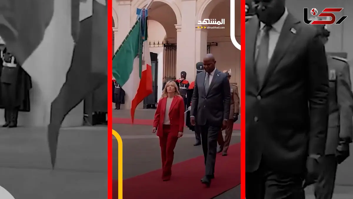 فیلم اختلاف قد جورجیا ملونی با رئیس جمهور موزامبیک