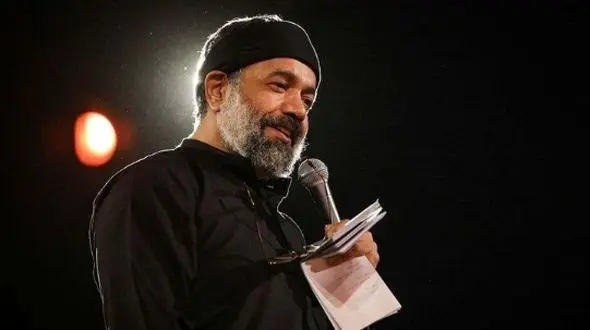 عکس خانوادگی محمود کریمی مداح سرشناس در کودکی با پدر خوش تیپش