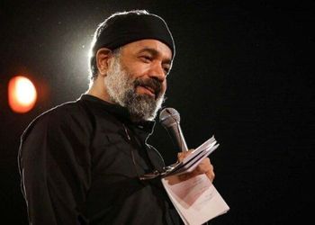 عکس خانوادگی محمود کریمی مداح سرشناس در کودکی با پدر خوش تیپش