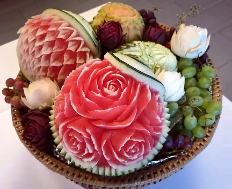 تزیین هندوانه ساده