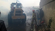 آتش سوزی در کارخانه تولید کاغذ /  در محور ملایر- اراک رخ داد 