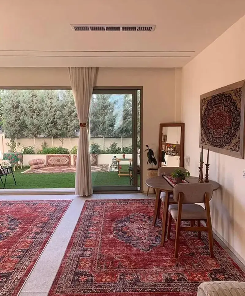 فرش قرمز مدرن مینیمال