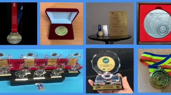 کلکسیونی از مدال‌های طلای جهانی توسط مخترعین ایرانی 