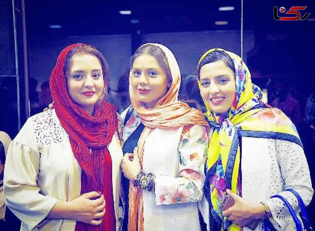 نرگس محمدی و خواهرش در کنار خانم بازیگر +عکس
