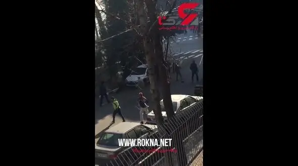 پرسه زنی دراویش قمه به دست در پاسداران + فیلم