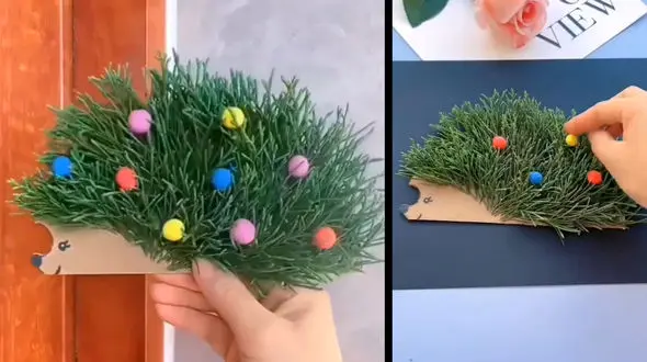 طرز ساخت جوجه تیغی با کاج + فیلم