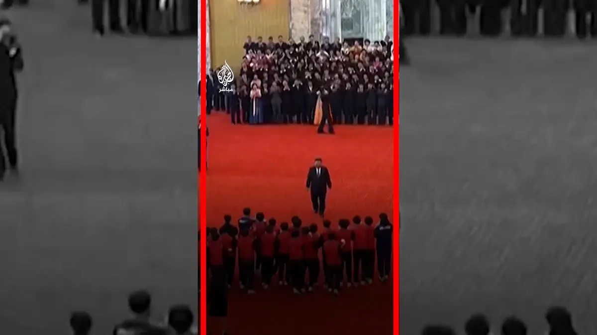 فیلم کیم جونگ اون در میان دختران قهرمان فوتبال کره شمالی