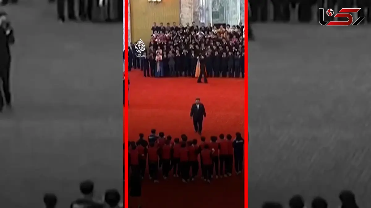 فیلم کیم جونگ اون در میان دختران قهرمان فوتبال کره شمالی