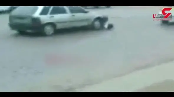 فیلم / زن جوان با ماشین از روی همسرش رد شد! / این مرد ازدواج پنهانی داشت