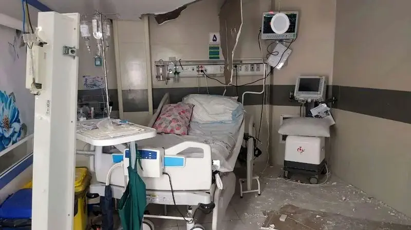 خسارت سنگین به بیمارستان شهدای خلیج فارس بوشهر 