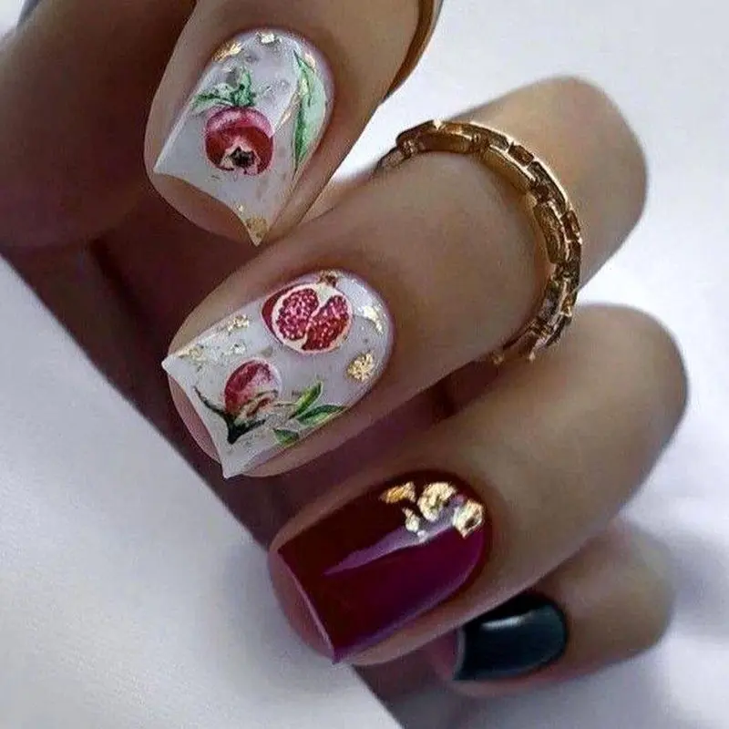 دیزاین ناخن یلدایی خاص