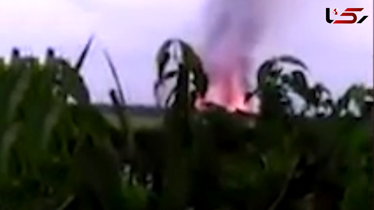 فیلم آتش سوزی بزرگ در یک روستا + عکس