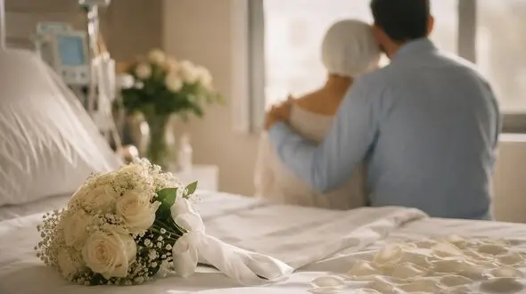 دختر جوان بعد جشن عروسی فقط 18 ساعت زنده بود / آخرین آرزویش برآورده شد + عکس