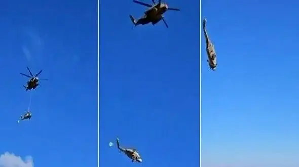 عکس خلبان شهید هلیکوپتر و دختر خردسالش + عکس ها و فیلم سقوط هلیکوپتر کبری ارتش در درچه اصفهان