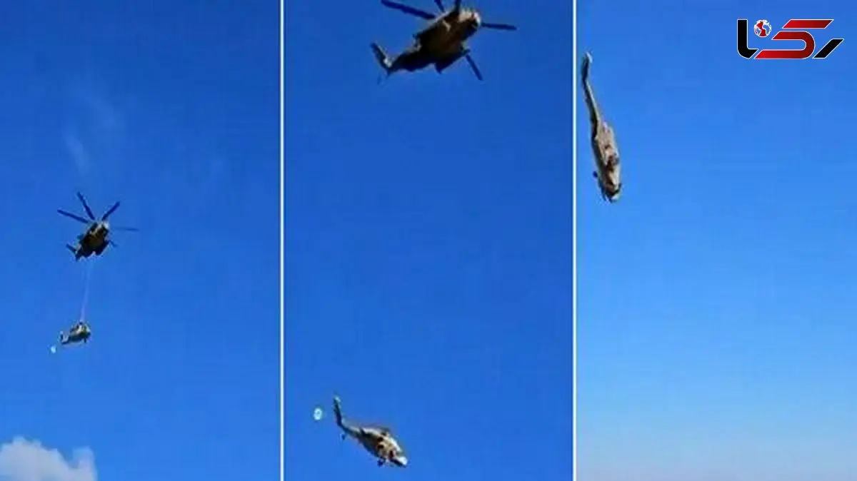 عکس خلبان شهید هلیکوپتر و دختر خردسالش + عکس ها و فیلم سقوط هلیکوپتر کبری ارتش در درچه اصفهان