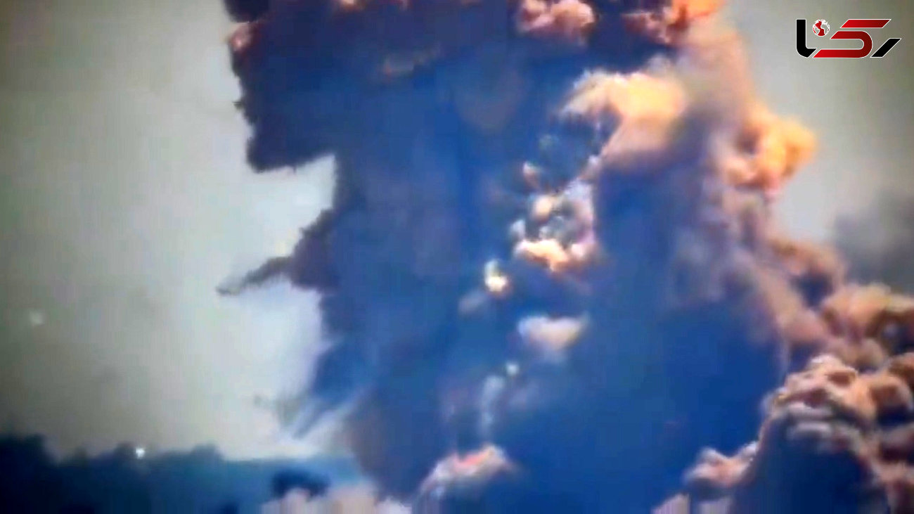 فیلم لحظه انفجار مهیب انبار مهمات در اوکراین