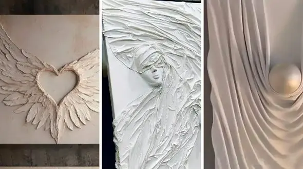 تابلو دکوری برجسته برای دیوارهای خانه | ۱۵ مدل هنری برای تبدیل خانه به گالری