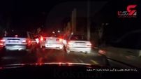 فیلم واقعی تعقیب و گریز در شب پلیس تهران با سواری لوکس سفید+عکس