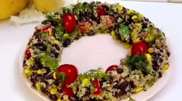 طرز تهیه یه سالاد جذاب که میتونه یه وعده کامل باشه + فیلم
