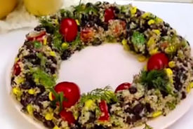 طرز تهیه یه سالاد جذاب که میتونه یه وعده کامل باشه + فیلم