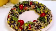 طرز تهیه یه سالاد جذاب که میتونه یه وعده کامل باشه + فیلم
