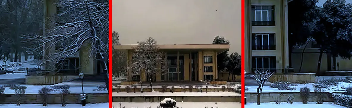 فیلم جلوه زمستانی کاخ نیاوران در تهران